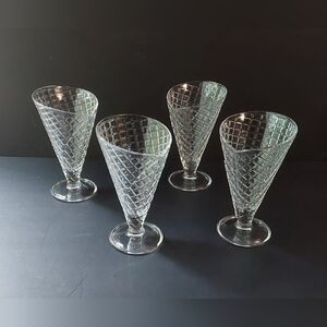Rocco Bormioli Waffle Cone Ice Cream Gelato Sundae Cups (4)